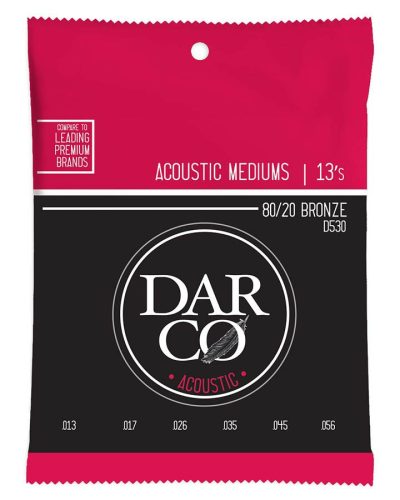 D530 Darco  string set acoustic 80/20 bronze, medium 013