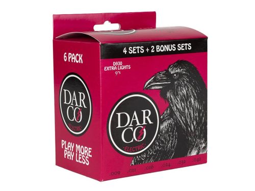 D930PK6 Darco  4+2 string set value pack electric, nickel wound, extra light, 009-0115-016-024-032-042