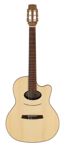 DAIMEN Kremona Performer Series classic guitar solid spruce and walnut, 14 fret, gloss finish - with LR Baggs EAS