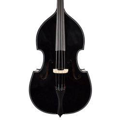   DB-134-BK Leonardo Elementary series double bass 3/4, laminated, glossy black, blackened hardwood fingerboard, bag and bow