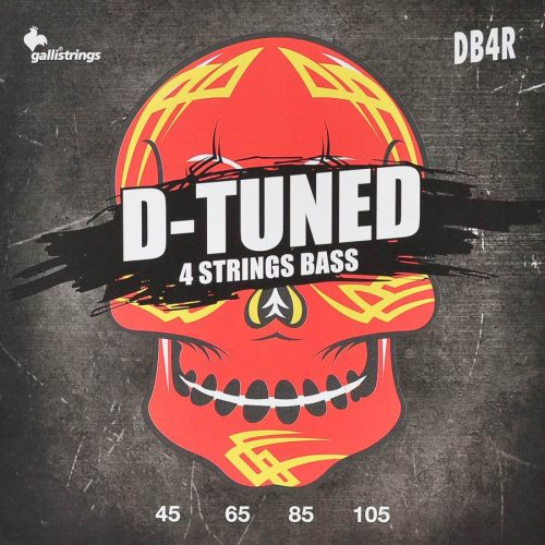 DB-4R Galli D-Tuned string set electric bass, drop tuning, nickel roundwound, 045-065-085-105