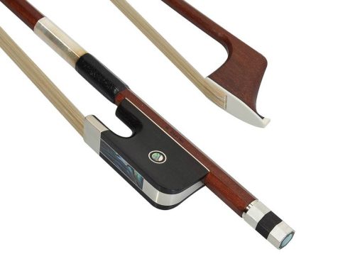 DBF10 Dörfler Nickel Silver Collection double bass bow, 3/4, French style, brazil wood, octagonal