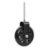 DBW-10125 Boston  solid rubber double bass wheel, double ball bearing, with two mounting rods: 10 and 12,5mm diameter