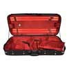 DC-180-BR Leonardo  double case, for 1 violin, 1 viola, wood, 2 straps, black and red