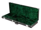 DGC-ST-BK Boston California Series electric guitar case black tolex + black leatheroid, nickel hardware, crushed green velvet interior