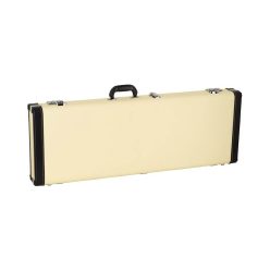   DGC-ST-CR Boston California Series electric guitar case blonde tolex + black leatheroid, nickel hardware, crushed green velvet interio