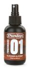 DL-6524 Dunlop  "01" Cleaner & Prep fingerboard polish, 4 oz. bottle with pump spray