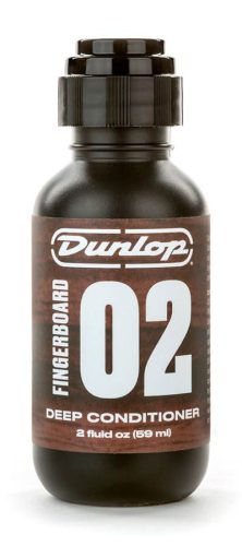 DL-6532 Dunlop  "02" Deep Conditioner fingerboard polish, 2 oz. bottle with applicator top