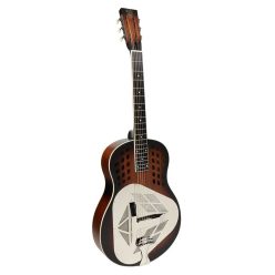   DLT12/DSB Royall Tri Cone 12 fret resonator DELTA, wooden body dark sunburst finish, with softcase