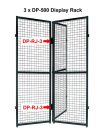 DP-RJ-3 Boston  display rack joint 3, for joining 3x DP-500 racks in a star shape