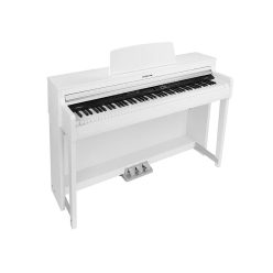   Medeli DP460KWH Digitales Piano der Forte-Serie, 88 Tasten mit abgestufter Hammerwirkung, Dreifachsensor (K8), 2x25W, Weißes Satin-Finish