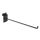 DPHS-200 Boston  hook for display rack slat wall model, 20 cm, black