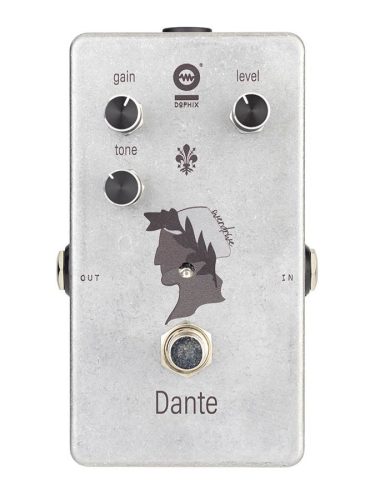 DX-DANT Dophix  DANTE overdrive, handbuilt analog effects pedal, dynamic overdrive with wide gain range