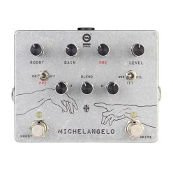   DX-MICH Dophix  MICHELANGELO overdrive plus, handbuilt analog effects pedal, w/ boost, blend and clipping selector