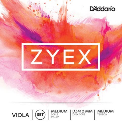 DZ410-MM D'Addario Zyex viola string set, 15"+, medium