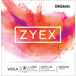  DZ411-LM D'Addario Zyex viola string A-1 16"+, medium, aluminum