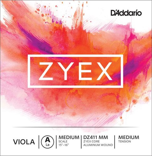 DZ411-MM D'Addario Zyex viola string A-1, 15"+, medium