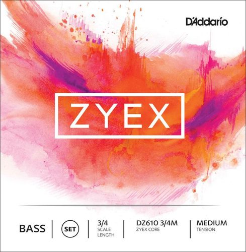 DZ610-34M D'Addario Zyex double bass string set 3/4, medium