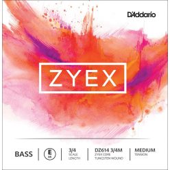   DZ614-34M D'Addario Zyex double bass string E-4 3/4, medium