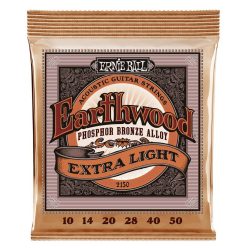   EB-2150 Ernie Ball Earthwood string set acoustic, phosphor bronze, extra light, 010-014-020w-028-040-050