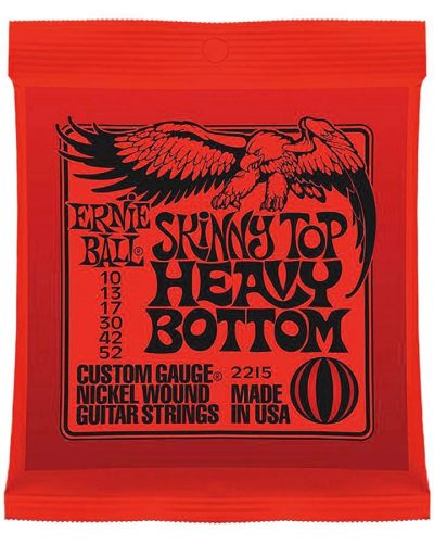 EB-2215 Ernie Ball  string set electric, nickel wound, skinny top heavy bottom, 010-013-017-030-042-052