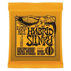   EB-2222 Ernie Ball  string set electric, nickel wound, hybrid slinky, 009-011-016-026-036-046