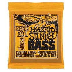   EB-2833 Ernie Ball  string set bass, roundwound, longscale, hybrid slinky, 045-065-085-105