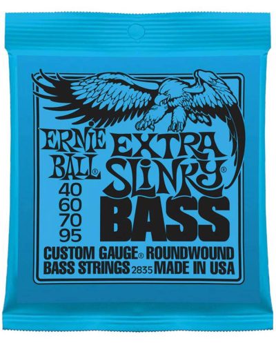 EB-2835 Ernie Ball  string set bass, roundwound, longscale, extra slinky, 040-060-070-095