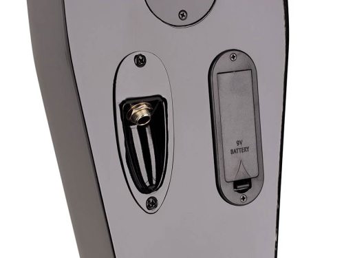 Leonardo EB-50-BK E-Kontrabass – aktiver Tonabnehmer, modernes Design, Stahlstachel, verstellbarer Steg, Tasche, Bogen, Kopfhörer