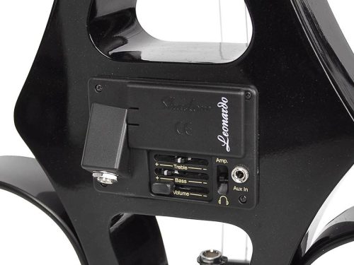 Leonardo EC-50-B violoncel electric – design modern, element activ Shadow, cu husă, arcuș și căști