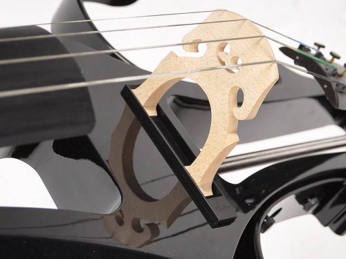 Leonardo EC-50-B violoncel electric – design modern, element activ Shadow, cu husă, arcuș și căști