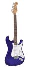 ED1/EB SX Standard Series electric guitar, with 3 single coil pickups and vintage tremolo, bag, electric blue