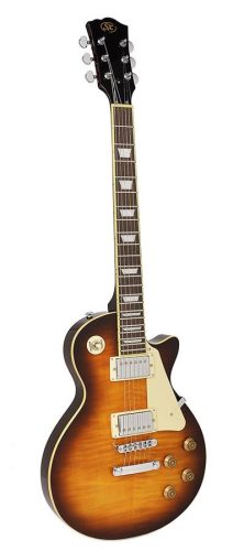 EF3D-DS SX  LP Std. style electric guitar, mahagony body, flamed maple top, set neck, tobacco sunburst