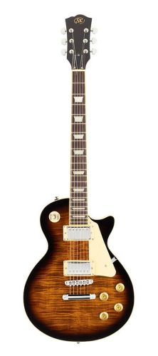 EF3D-DS SX  LP Std. style electric guitar, mahagony body, flamed maple top, set neck, tobacco sunburst