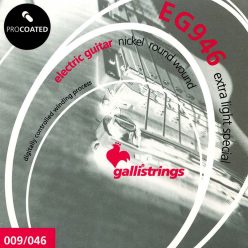   EG-0946 Galli ProCoated Electric string set electric, coated nickel round wound, extr alight special, 009-011-016-026-036-046