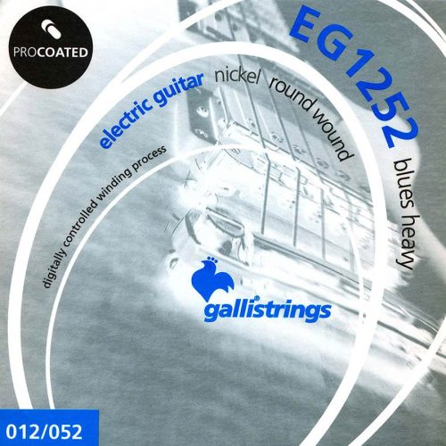 EG-1252 Galli ProCoated Electric string set electric, coated nickel round wound, blues heavy, 012-015-019-032-042-052