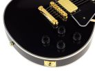 EH3-BK SX  LP Custom style electric guitar, mahagony body, plain maple top, set neck, black