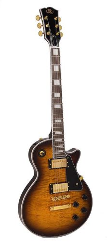 EH3D-DS SX  LP Custom style electric guitar, mahagony body, quilted maple top, set neck, tobacco sunburst