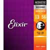 EL-11102 Elixir Nanoweb string set acoustic coated 80/20 bronze, medium, 013-017-026-035-045-056