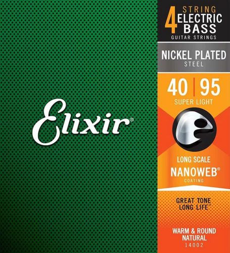 EL-14002 Elixir Nanoweb string set electric bass coated, 040-060-075-095