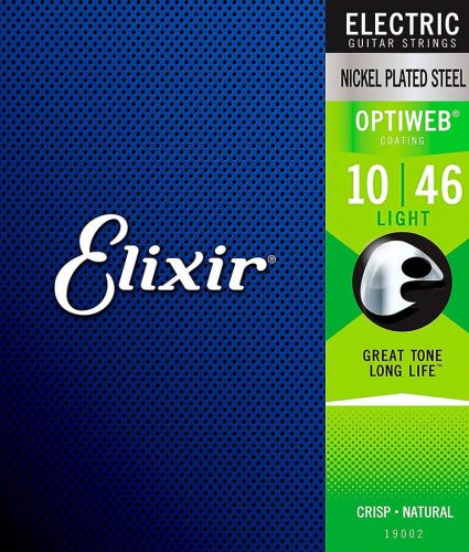 EL-19052 Elixir Optiweb string set electric coated, light, 010-013-017-026-036-046