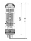 EL34STR/2 TAD  selected power tubes, pair (RT122)