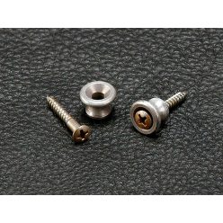   EP-A1 Gotoh Master Relic Collection strap buttons with screws, spherical model, set of 2, aged aluminium