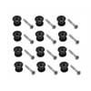 EP-B Boston  endpin, plastic, with screw, 12-pack, black