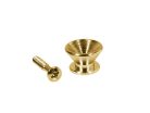 EP-F-G Boston  strap buttons, metal, with screw, v-model, diameter 14mm, 2-pack, gold