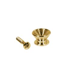   EP-F-G Boston  strap buttons, metal, with screw, v-model, diameter 14mm, 2-pack, gold