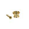 EP-F-G Boston  strap buttons, metal, with screw, v-model, diameter 14mm, 2-pack, gold