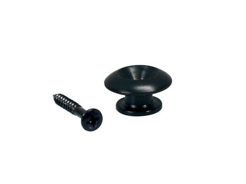 EP-HN-B Boston  strap buttons, metal, with screw, spherical model, diameter 17mm, 2-pack, black