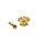 EP-HN-G Boston  strap buttons, metal, with screw, spherical model, diameter 17mm, 2-pack, gold