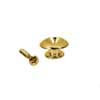 EP-HN-G Boston  strap buttons, metal, with screw, spherical model, diameter 17mm, 2-pack, gold